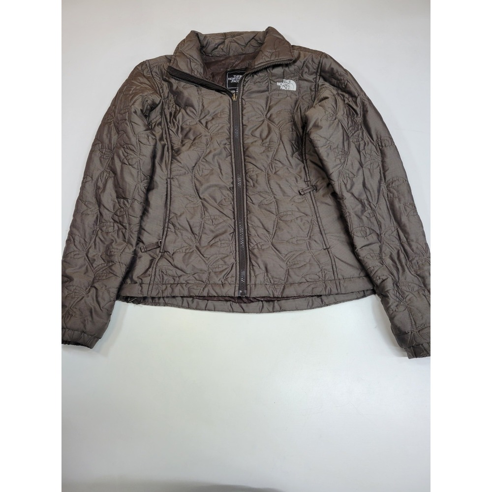 The North Face Catawissa Womens Small Brown Floral Quilted Insulated Jacket